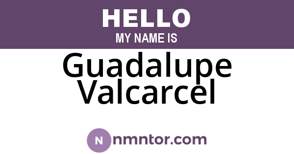 Guadalupe Valcarcel