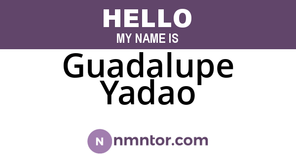 Guadalupe Yadao