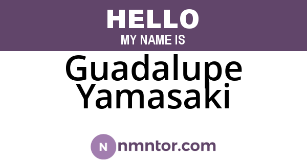 Guadalupe Yamasaki