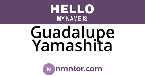 Guadalupe Yamashita