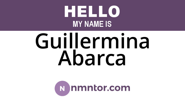 Guillermina Abarca