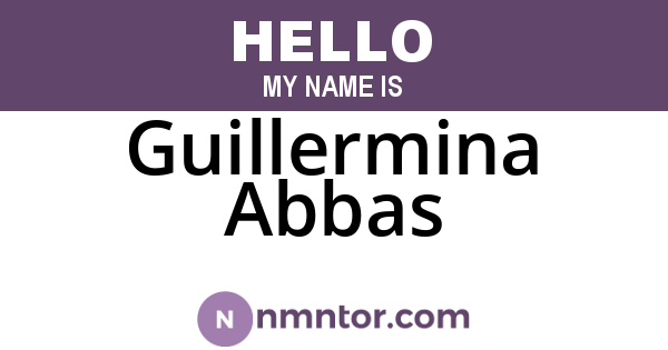 Guillermina Abbas