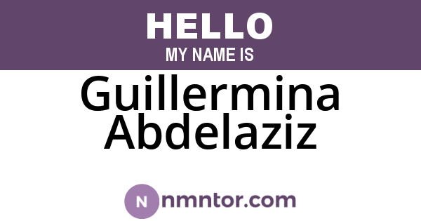 Guillermina Abdelaziz