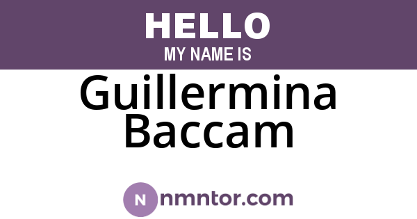 Guillermina Baccam