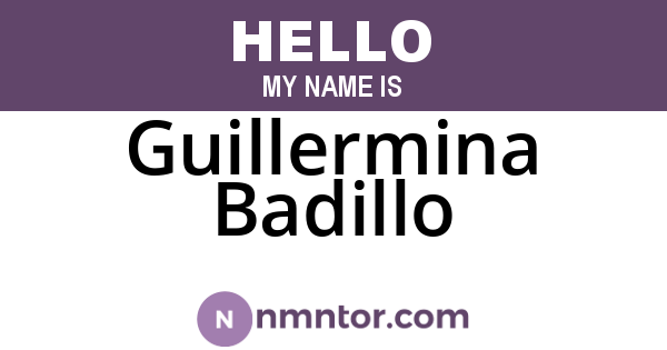 Guillermina Badillo