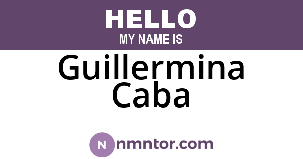 Guillermina Caba