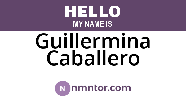 Guillermina Caballero