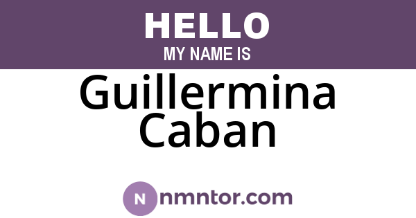Guillermina Caban