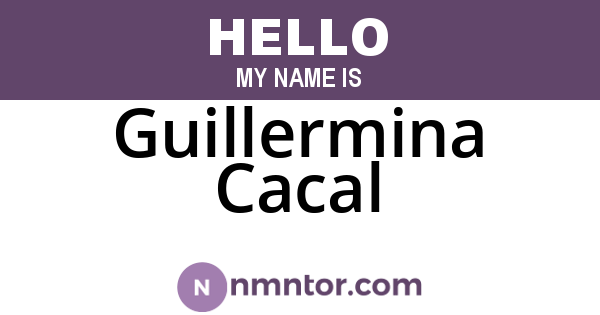 Guillermina Cacal