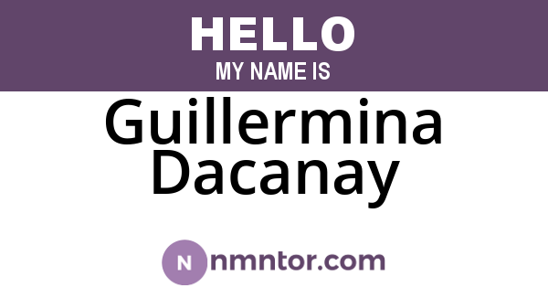 Guillermina Dacanay