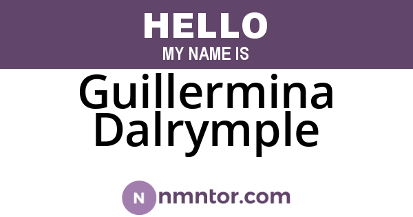 Guillermina Dalrymple
