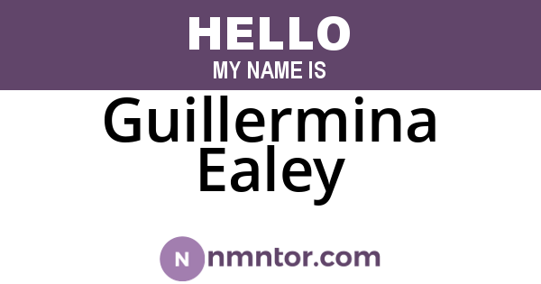 Guillermina Ealey