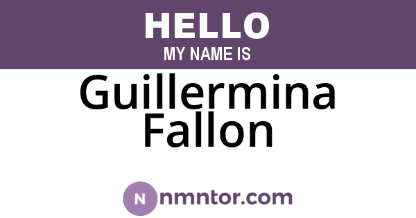 Guillermina Fallon