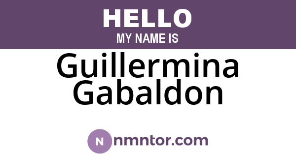 Guillermina Gabaldon