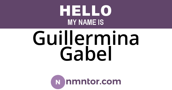 Guillermina Gabel