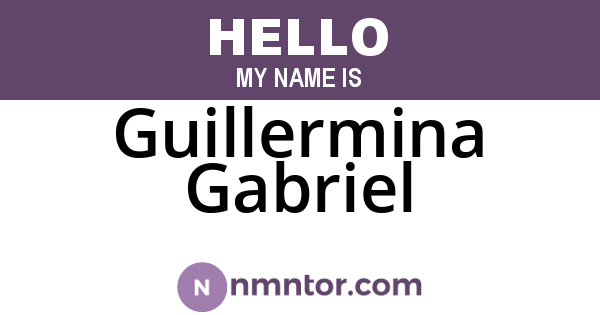 Guillermina Gabriel