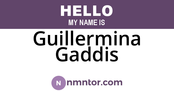 Guillermina Gaddis
