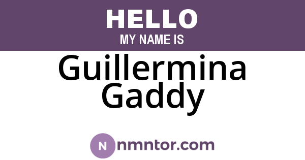Guillermina Gaddy