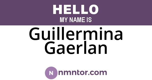 Guillermina Gaerlan