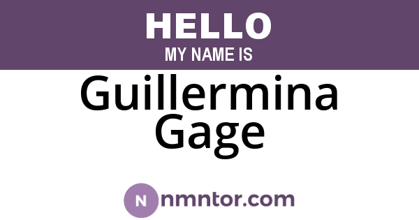 Guillermina Gage