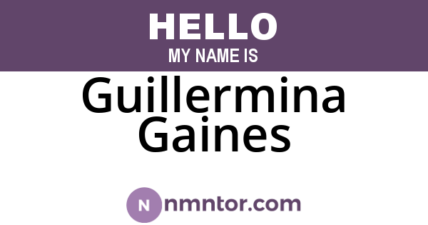 Guillermina Gaines