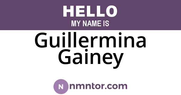 Guillermina Gainey