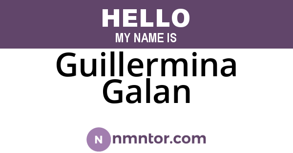 Guillermina Galan