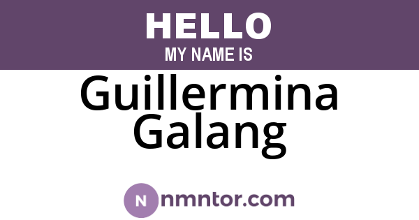 Guillermina Galang