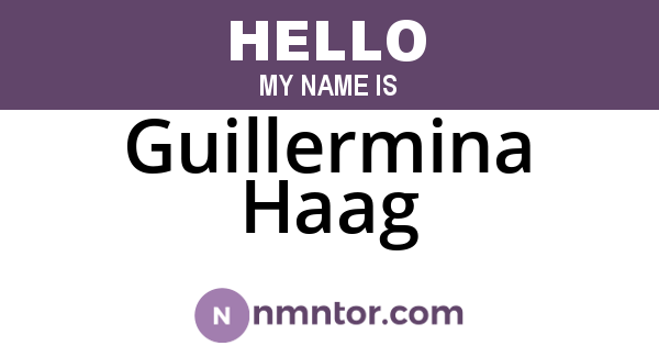 Guillermina Haag