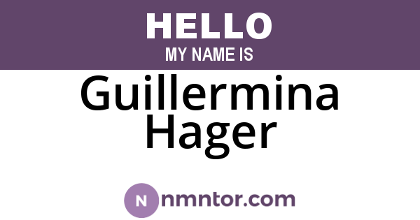 Guillermina Hager