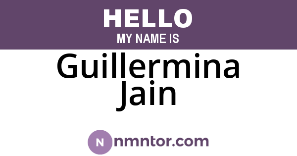 Guillermina Jain