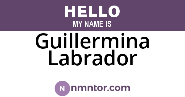 Guillermina Labrador