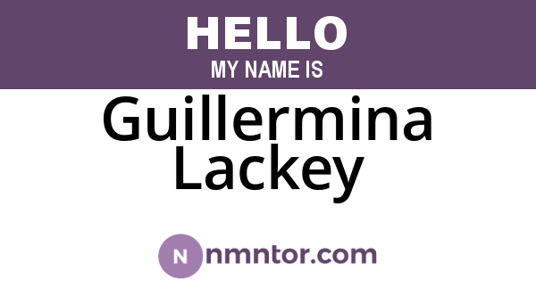 Guillermina Lackey