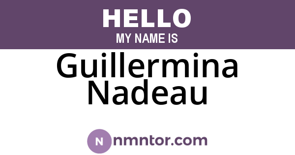 Guillermina Nadeau