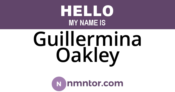 Guillermina Oakley