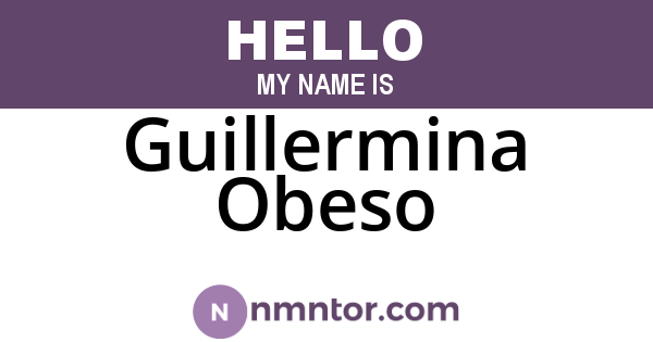 Guillermina Obeso