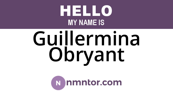 Guillermina Obryant