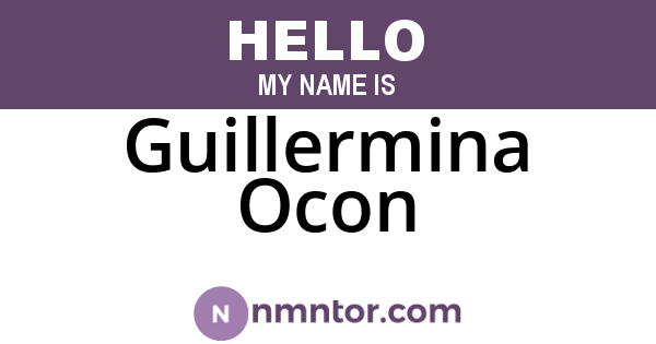 Guillermina Ocon