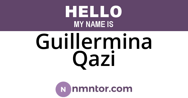 Guillermina Qazi