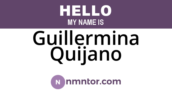 Guillermina Quijano