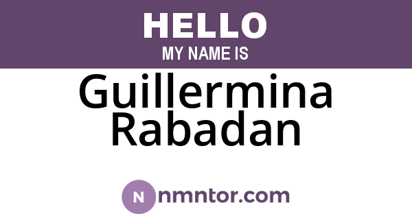 Guillermina Rabadan