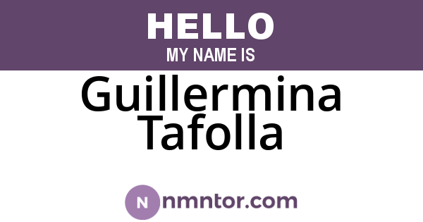 Guillermina Tafolla