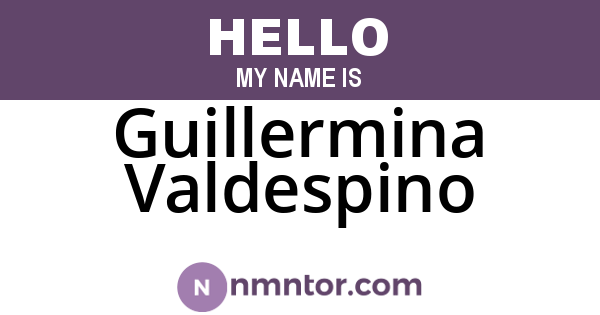 Guillermina Valdespino