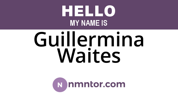 Guillermina Waites