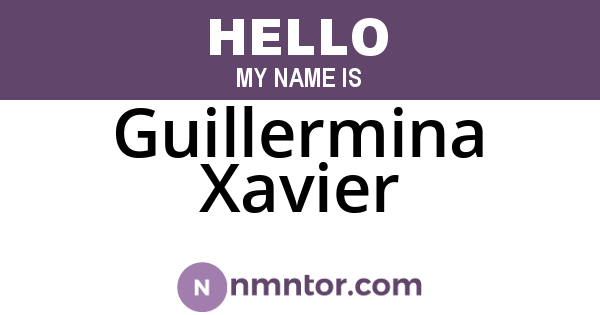 Guillermina Xavier