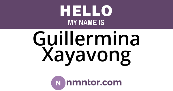 Guillermina Xayavong