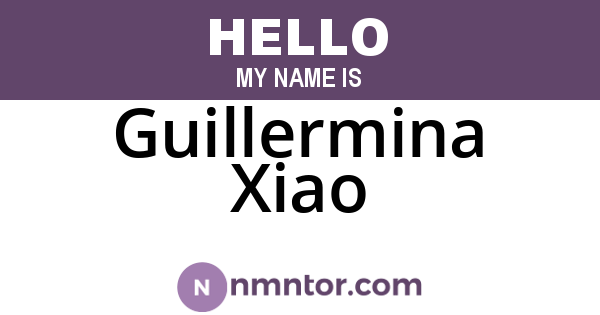 Guillermina Xiao