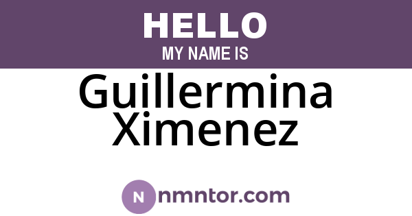 Guillermina Ximenez