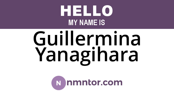 Guillermina Yanagihara