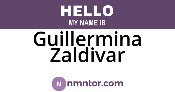 Guillermina Zaldivar